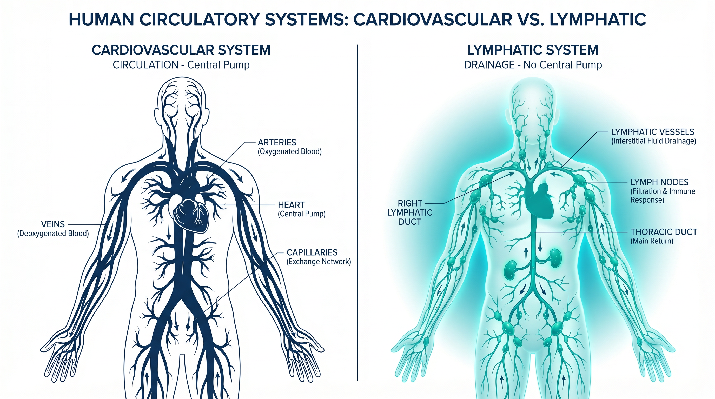 Cardiovascular vs Lymphatic System